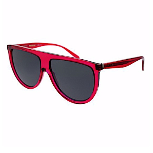 CELINE Acetate Thin Shadow Sunglasses CL41435/S in Fuchsia - Picture 7 of 14